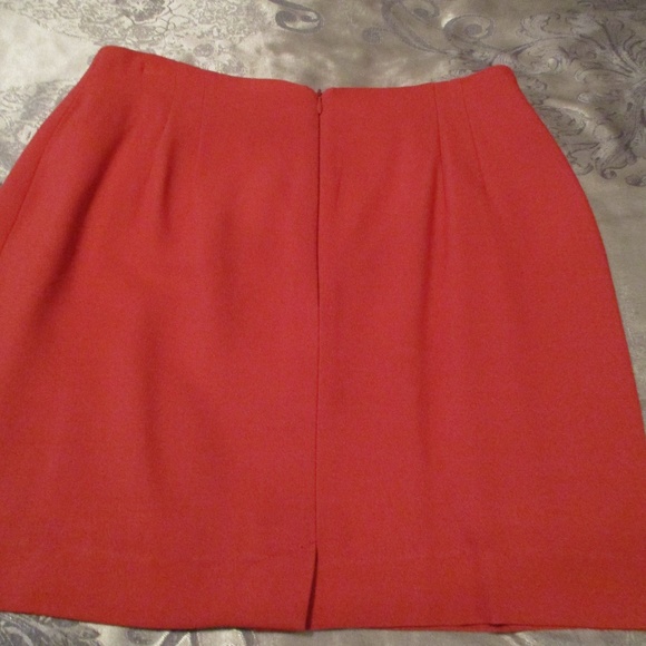 JONES NEW YORK LINED ORANGE SUIT – MINI SKIRT - Picture 4 of 8